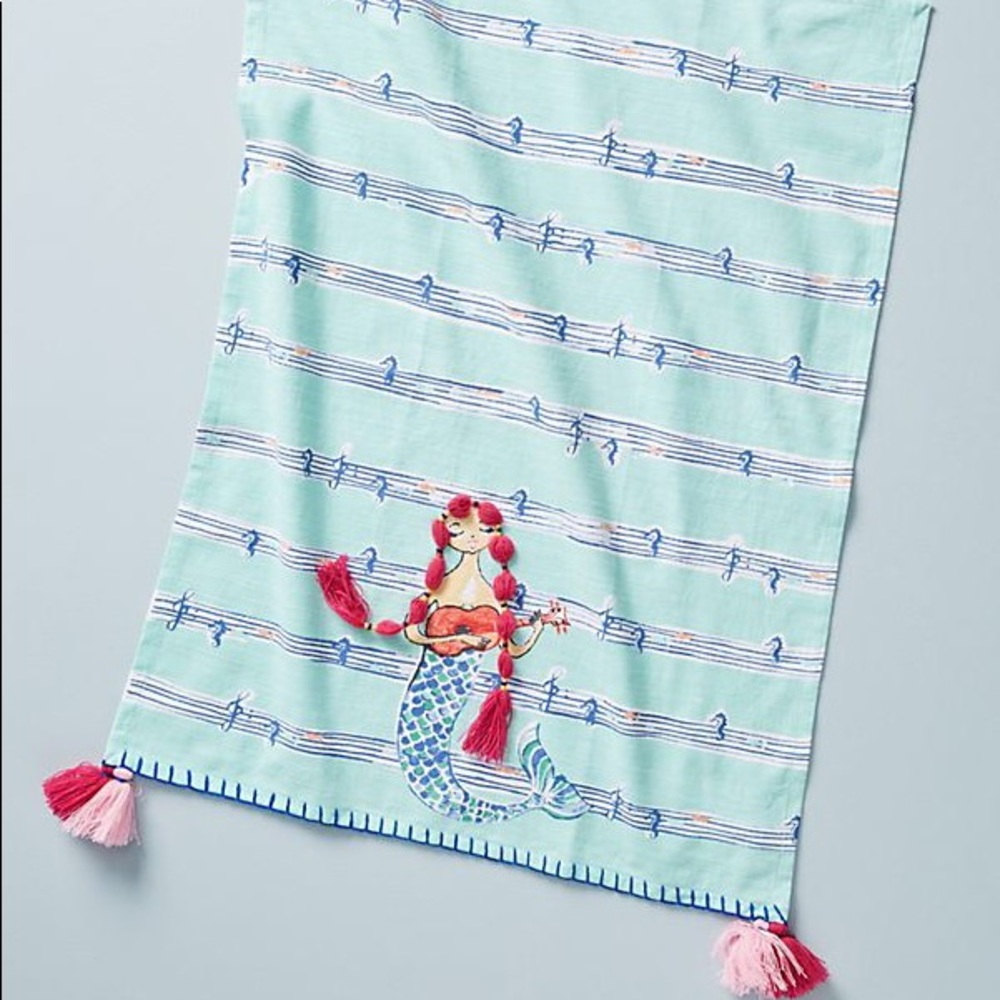 Anthropologie mermaid tea towel